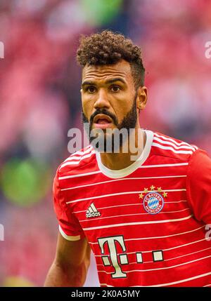 Monaco, Germania. 10th Set, 2022. Eric MAXIM CHOUPO-MOTING (FCB 13) nella partita FC BAYERN München - VFB STUTTGART 2-2 1.German Football League il 10 settembre 2022 a Monaco di Baviera, Germania. Stagione 2022/2023, giorno 6, 1.Bundesliga, FCB, München, 6.Spieltag Credit: Peter Schatz/Alamy Live News Foto Stock