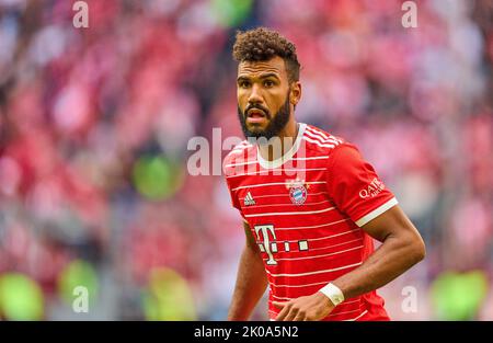 Monaco, Germania. 10th Set, 2022. Eric MAXIM CHOUPO-MOTING (FCB 13) nella partita FC BAYERN München - VFB STUTTGART 2-2 1.German Football League il 10 settembre 2022 a Monaco di Baviera, Germania. Stagione 2022/2023, giorno 6, 1.Bundesliga, FCB, München, 6.Spieltag Credit: Peter Schatz/Alamy Live News Foto Stock