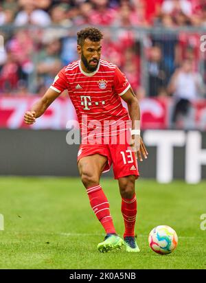 Monaco, Germania. 10th Set, 2022. Eric MAXIM CHOUPO-MOTING (FCB 13) nella partita FC BAYERN München - VFB STUTTGART 2-2 1.German Football League il 10 settembre 2022 a Monaco di Baviera, Germania. Stagione 2022/2023, giorno 6, 1.Bundesliga, FCB, München, 6.Spieltag Credit: Peter Schatz/Alamy Live News Foto Stock