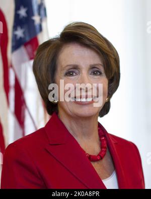 Nancy Patricia Pelosi (nato nel 1940) politico americano che dal 2019 è presidente della Camera dei rappresentanti degli Stati Uniti, e in precedenza dal 2007 al 2011. Dal 1987 è una rappresentante statunitense della California. Membro del Partito democratico, Pelosi è l'unica donna nella storia degli Stati Uniti a servire come oratore della Casa. Foto Stock