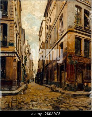 Rue de l'Hotel-Colbert, nel 1888, 1888. Foto Stock