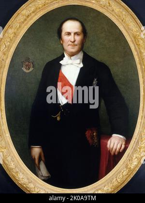 Ritratto del Barone Haussmann (1809-1891), prefetto della Senna (1853-1870), C1860. Foto Stock