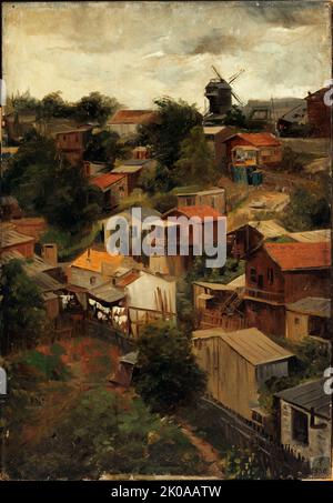 Maquis a Montmartre visto da rue Caulaincourt nel 1903. Foto Stock