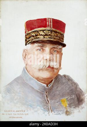 Ritratto del generale Joseph Joffre (1852-1931), 1915. Foto Stock