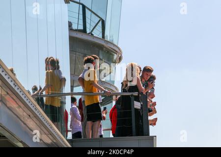 Autodromo Nazionale Monza, Monza, Italia, 10 settembre 2022, Atmosfera durante il 2022 Formula 1 Pirelli Gran Premio d'Italia - Gran Premio d'Italia - Prove libere e qualifiche - Campionato di Formula 1 Foto Stock