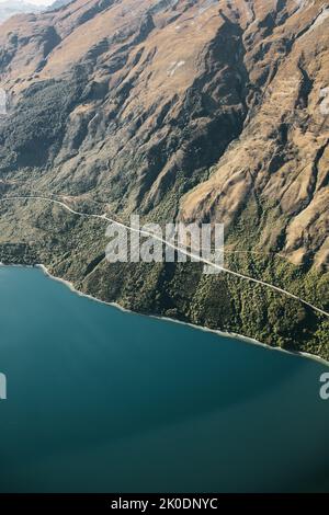 Bellissimo lago Wakatiup, Nuova Zelanda Foto Stock