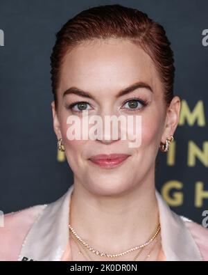 West Hollywood, Stati Uniti. 10th Set, 2022. WEST HOLLYWOOD, LOS ANGELES, CALIFORNIA, USA - 10 SETTEMBRE: L'attrice americana Britt Lower arriva all'Hollywood Reporter e al 74th° Annual Primetime Emmy Awards di SAG-AFTRA, 'Emmy Nominees Night', che si tiene all'attico di Beverly il 10 settembre 2022, il 8899, a West Hollywood, Los Angeles, California, Stati Uniti. (Foto di Xavier Collin/Image Press Agency) Credit: Image Press Agency/Alamy Live News Foto Stock