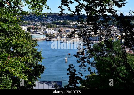 Giardino Botanico di Homiyard Shaldon. Foto Stock