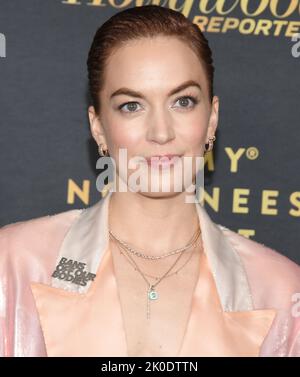 Los Angeles, Stati Uniti. 10th Set, 2022. Britt Lower arriva all'Hollywood Reporter e alla SERATA EMMY NOMINEES di SAG-AFTRA che si tiene presso l'attico al 8899 di Beverly a West Hollywood, CA, sabato 10 settembre 2022. (Foto di Sthanlee B. Mirador/Sipa USA) Credit: Sipa USA/Alamy Live News Foto Stock