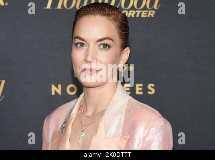 Los Angeles, Stati Uniti. 10th Set, 2022. Britt Lower arriva all'Hollywood Reporter e alla SERATA EMMY NOMINEES di SAG-AFTRA che si tiene presso l'attico al 8899 di Beverly a West Hollywood, CA, sabato 10 settembre 2022. (Foto di Sthanlee B. Mirador/Sipa USA) Credit: Sipa USA/Alamy Live News Foto Stock