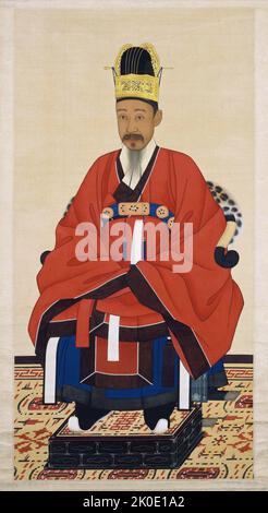 Heungseon Daewongun (1820 - 1898), conosciuto come il Daewongun. Il Grande Arciduca o formalmente Re interno Heungseon Heonui, noto ai diplomatici occidentali contemporanei come Principe Gung, fu il titolo di Yi ha-eung, il reggente di Joseon durante la minoranza dell'Imperatore Gojong negli anni '1860s e fino alla sua morte una figura politica chiave della tarda Corea Joseon. Foto Stock