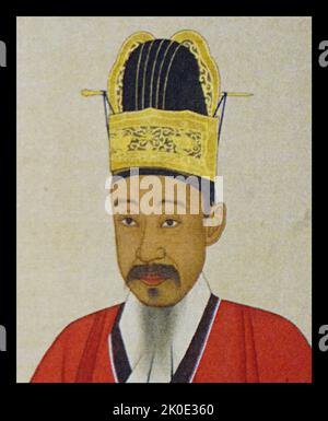 Heungseon Daewongun (1820 - 1898). Il Gran Principe interno Heungseon, noto anche come il Daewongun Guktaegong, Grande Arciduca, il Principe Gung, fu il titolo di Yi ha-eung, il reggente di Joseon durante la minoranza dell'Imperatore Gojong negli anni '1860s e fino alla sua morte una figura politica chiave del compianto Joseon Korea. Foto Stock