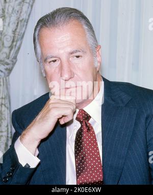 Spiro Theodore Agnew (1918 - 1996) 39th vicepresidente degli Stati Uniti, in servizio dal 1969 fino alle dimissioni nel 1973. È il secondo e più recente vicepresidente a dimettersi dalla carica, l'altro è John C. Calhoun nel 1832. Foto Stock