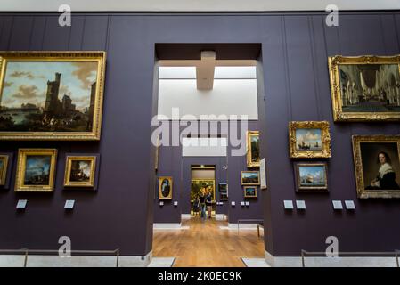 Le gallerie d'arte olandesi dell'età dell'oro, il Museo del Louvre, il museo più visitato al mondo, e un punto di riferimento storico a Parigi, Francia. È la casa di alcuni Foto Stock