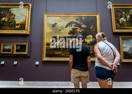 Le gallerie d'arte olandesi dell'età dell'oro, il Museo del Louvre, il museo più visitato al mondo, e un punto di riferimento storico a Parigi, Francia. È la casa di alcuni Foto Stock