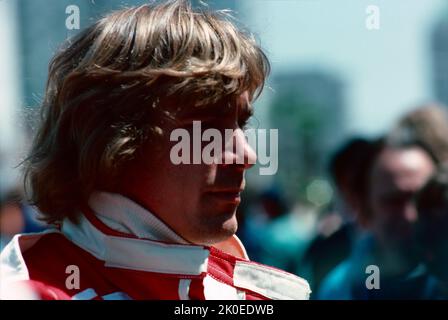 James Hunt. 1976 Stati Uniti Gran Premio Ovest Foto Stock