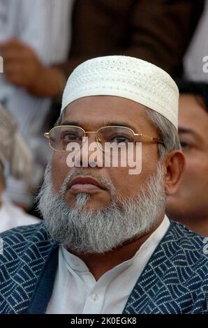 Dhaka, Bangladesh - 09 dicembre 2006: Ali Ahsan Mohammad Mojaheed è stato un Segretario Generale della Giamaat-e-Islami, che ha servito come membro del Parlamento An Foto Stock