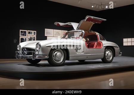 BILBAO, SPAGNA-10 SETTEMBRE 2022: 1955 Mercedes-Benz 300 SL Coupe Foto Stock