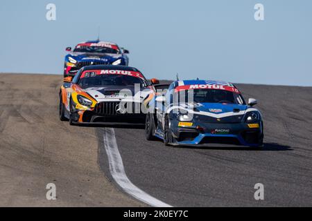 10 PIGUET Julien, VARUTTI Alban, AVR-AVVATAR, Porsche 718 Cayman GT4 RS Clubsport, in azione durante il 5th° round del Championnat de France FFSA GT 2022, dal 11 al 13 settembre sul circuito di Lédenon a Lédenon, Francia - Foto Marc de Mattia/DPPI Foto Stock