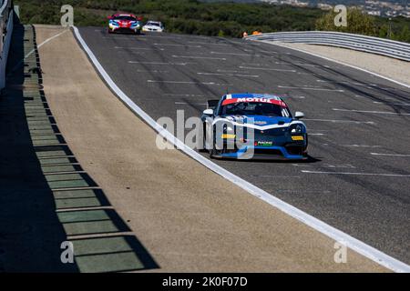 10 PIGUET Julien, VARUTTI Alban, AVR-AVVATAR, Porsche 718 Cayman GT4 RS Clubsport, in azione durante il 5th° round del Championnat de France FFSA GT 2022, dal 11 al 13 settembre sul circuito di Lédenon a Lédenon, Francia - Foto Marc de Mattia/DPPI Foto Stock