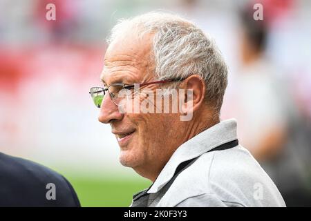 Pascal GASTIEN di Clermont durante il campionato francese Ligue 1 partita di calcio tra Stade de Reims e Clermont piedi 63 il 14 agosto 2022 allo stadio Auguste Delaune di Reims, Francia - Foto Matthieu Mirville / DPPI Foto Stock