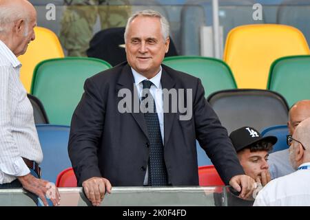 Roma, Italia. 11th Set, 2022. Claudio Lotito Presidente del Lazio durante la Serie A Football Match tra SS Lazio e Hellas Verona allo stadio Olimpico di Roma (Italia), 11th settembre 2022. Foto Andrea Staccioli/Insidefoto Credit: Insidefoto di andrea staccioli/Alamy Live News Foto Stock