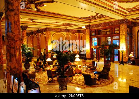 Hall del Fairmont Hotel, San Francisco Foto Stock