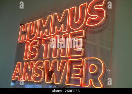 Bogotà Colombia, Avenida El Dorado Calle 26, ristorante ristoranti cena mangiare fuori informale caffè caffè bistrot bistro, Nimis Shawarma & Falafel res Foto Stock