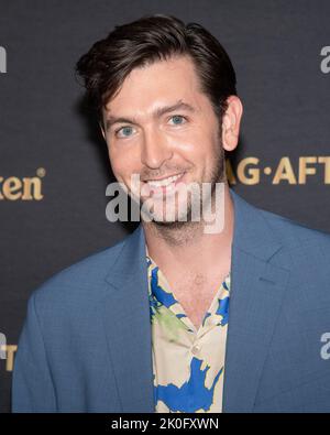 10 settembre 2022, Beverly Hills, California, USA: Nicholas Braun partecipa al reporter di Hollywood e ai nominativi â€œEmmy di SAG-AFTRAâ nightâ (Credit Image: © Billy Bennight/ZUMA Press Wire) Foto Stock