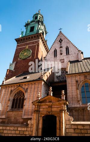 Il Castello Reale di Wawel a Cracovia, Polonia. Foto Stock