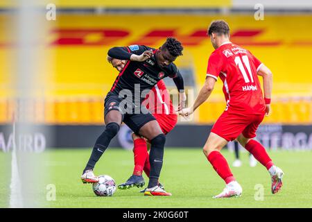 Farum, Danimarca. 11th Set, 2022. Sory Kaba (9) del FC Midtjylland visto durante il Superliga match 3F tra FC Nordsjaelland e FC Midtjylland a destra al Dream Park a Farum. (Photo Credit: Gonzales Photo/Alamy Live News Foto Stock