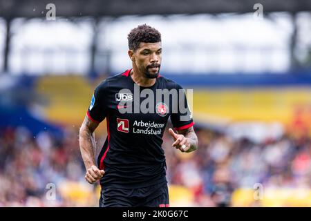 Farum, Danimarca. 11th Set, 2022. Juninho (73) del FC Midtjylland visto durante il Superliga match del 3F tra il FC Nordsjaelland e il FC Midtjylland a destra al Dream Park di Farum. (Photo Credit: Gonzales Photo/Alamy Live News Foto Stock