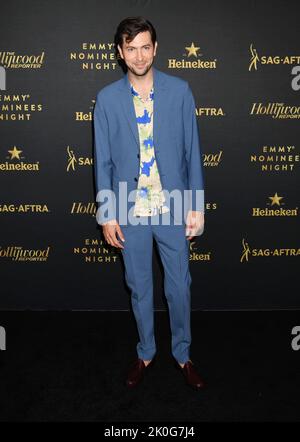 LOS ANGELES, CA - 10 SETTEMBRE: Nicholas Braun partecipa all'Hollywood Reporter SAG-AFTRA Emmy Party in una residenza privata in condominio il 10 settembre 2022 Foto Stock