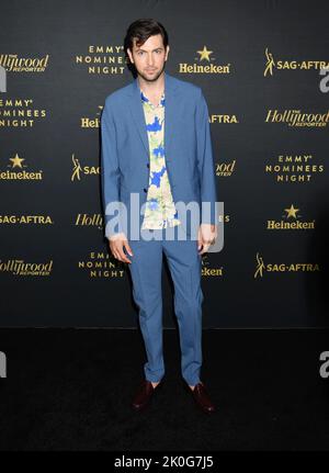 LOS ANGELES, CA - 10 SETTEMBRE: Nicholas Braun partecipa all'Hollywood Reporter SAG-AFTRA Emmy Party in una residenza privata in condominio il 10 settembre 2022 Foto Stock