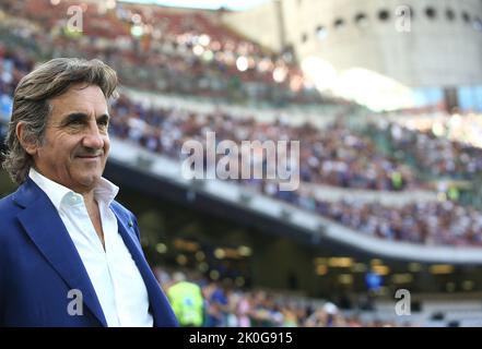 Foto Spada/LaPresse 10 settembre 2022 - Milano , Italia - sport, calcio - Inter vs Torino - Campionato italiano di calcio Serie A TIM 2022/2023 - Stadio San Siro. Nella foto: Urbano Cairo 10 Settembre 2022 Milano , Italia - sport, calcio - Inter vs Torino - Serie A Football Championship 2022/2023 - Stadio San Siro . Nella foto: Urbano Cairo Foto Stock