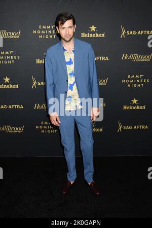 Los Angeles, California. 10th Set, 2022. Nicholas Braun partecipa all'Hollywood Reporter SAG-AFTRA Emmy Party in un condominio privato il 10 settembre 2022 a Los Angeles, California. Credit: Jeffrey Mayer/JTM Photos/Media Punch/Alamy Live News Foto Stock