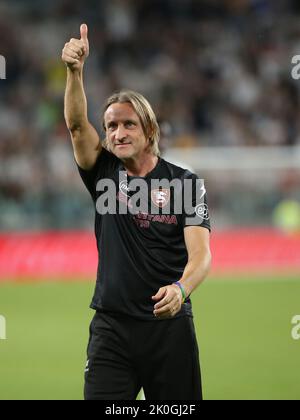 Stadio Allianz, Torino, Italia, 11 settembre 2022, Davide Nicola (Head Coach US Salernitana) durante Juventus FC vs US Salernitana - italian soccer Serie A Match Credit: Live Media Publishing Group/Alamy Live News Foto Stock