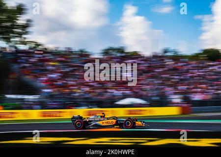 MONZA, Italia, 09 settembre 2022; # 3, Daniel RICCIARDO, AUS, McLaren F1 Team, MCL35M, motore Mercedes, durante la Formula uno, F1, Gran Premio d'Italia, Gro Foto Stock