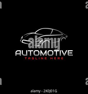Ispirazione per il design del logo automobilistico Illustrazione Vettoriale