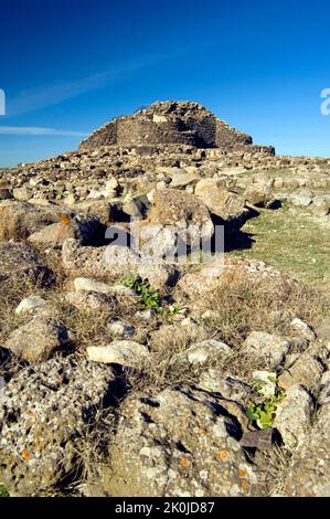 Su Nuraxi archaological area, Barumini, Medio Campidano, Sardegna, Italia Foto Stock