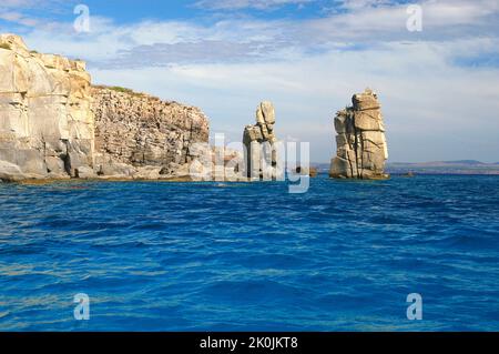 Le Colonne, Carloforte, Isola di San Pietro, Sardegna, Italia Foto Stock