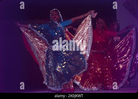 Ballo di Choli, ballo di Folk, Madhya Pradesh Foto Stock