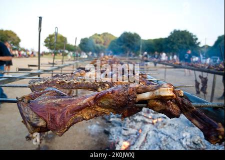 Festa della capra, sagra della capra, Santa Maria Navarrese, Baunei, Ogliastra, Sardegna, Italia, Foto Stock