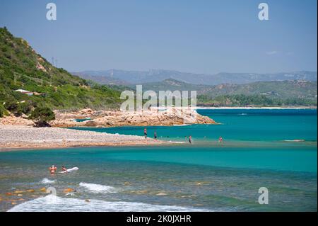 Spiaggia, Lispedda Cardedu Ogliastra, Sardegna, Italia, Europa Foto Stock