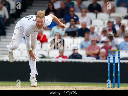 Londra, Regno Unito - 11.09.2022 : Inghilterra ben Stokes (Durham) durante la 3rd Test Match Series (Day 4 of 5 ) partita tra Inghilterra contro Sud AF Foto Stock