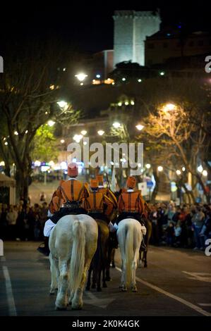 Cagliari, Sant'Efisio tradizionale evento, la più importante festa religiosa in Sardegna, Italia, Europa Foto Stock