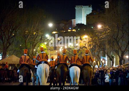 Cagliari, Sant'Efisio tradizionale evento, la più importante festa religiosa in Sardegna, Italia, Europa Foto Stock