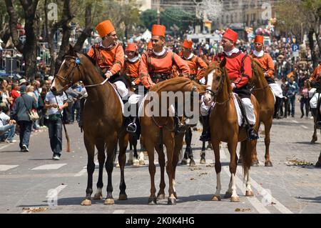 Cagliari, Sant'Efisio tradizionale evento, la più importante festa religiosa in Sardegna, Italia, Europa Foto Stock