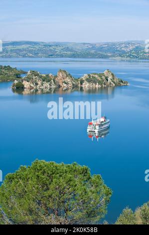 Lago Mulargia, Provincia di Cagliari, Sardegna, Italia, Europa Foto Stock