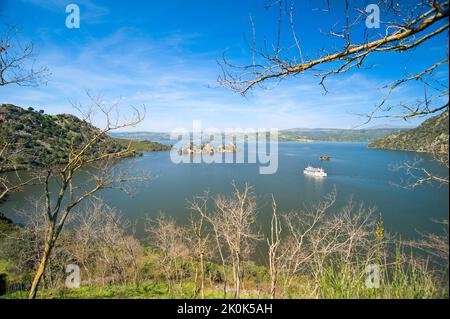 Lago Mulargia, Provincia di Cagliari, Sardegna, Italia, Europa Foto Stock